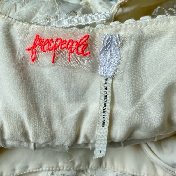 Free People White Lace Longsleeve Fairytale Dress - Picture 10 of 13